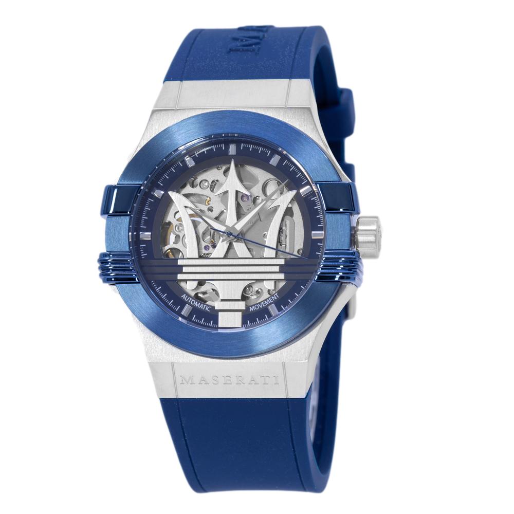 Maserati Mens R8821108028 Potenza Blue Dial Watch 