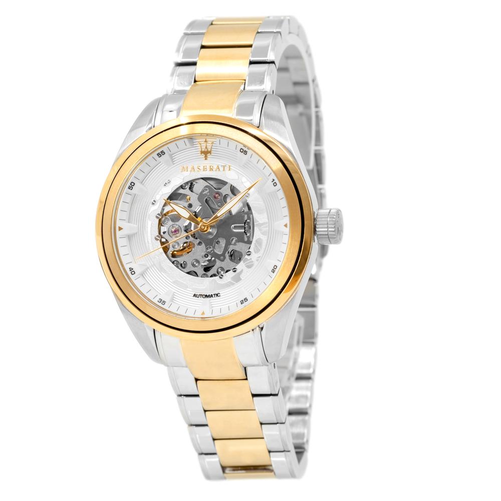 R8823112004-Maserati Men's R8823112004 Traguardo Skeleton Dial Watch