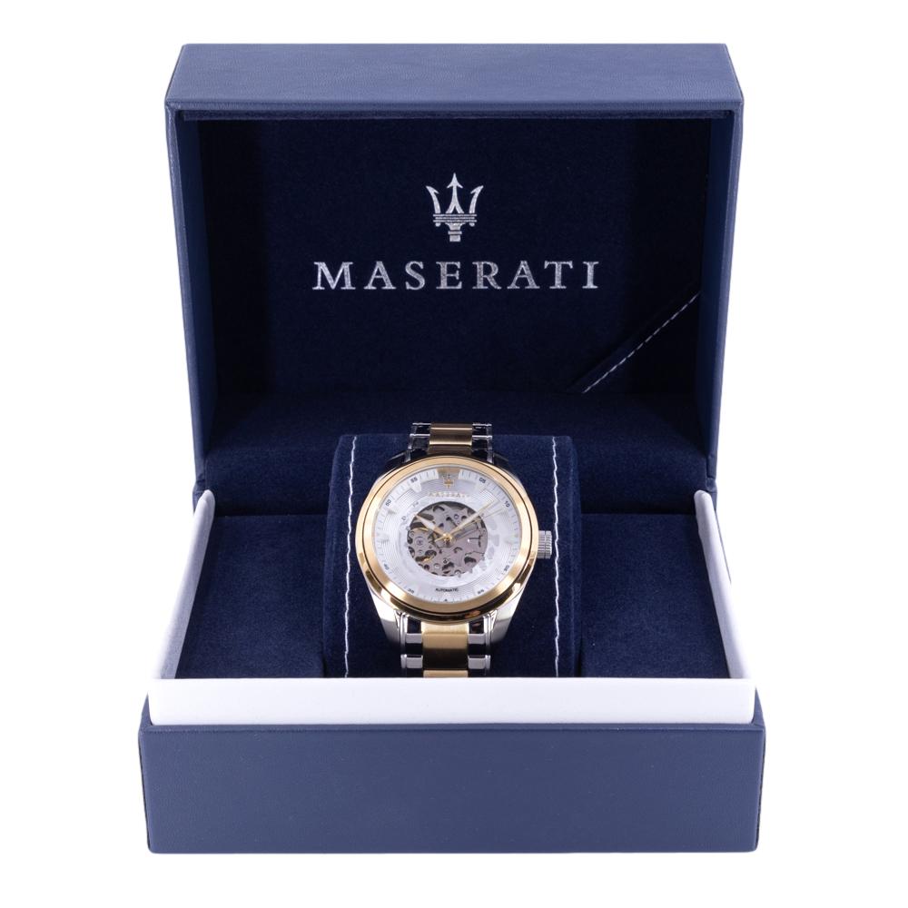 R8823112004-Maserati Men's R8823112004 Traguardo Skeleton Dial Watch