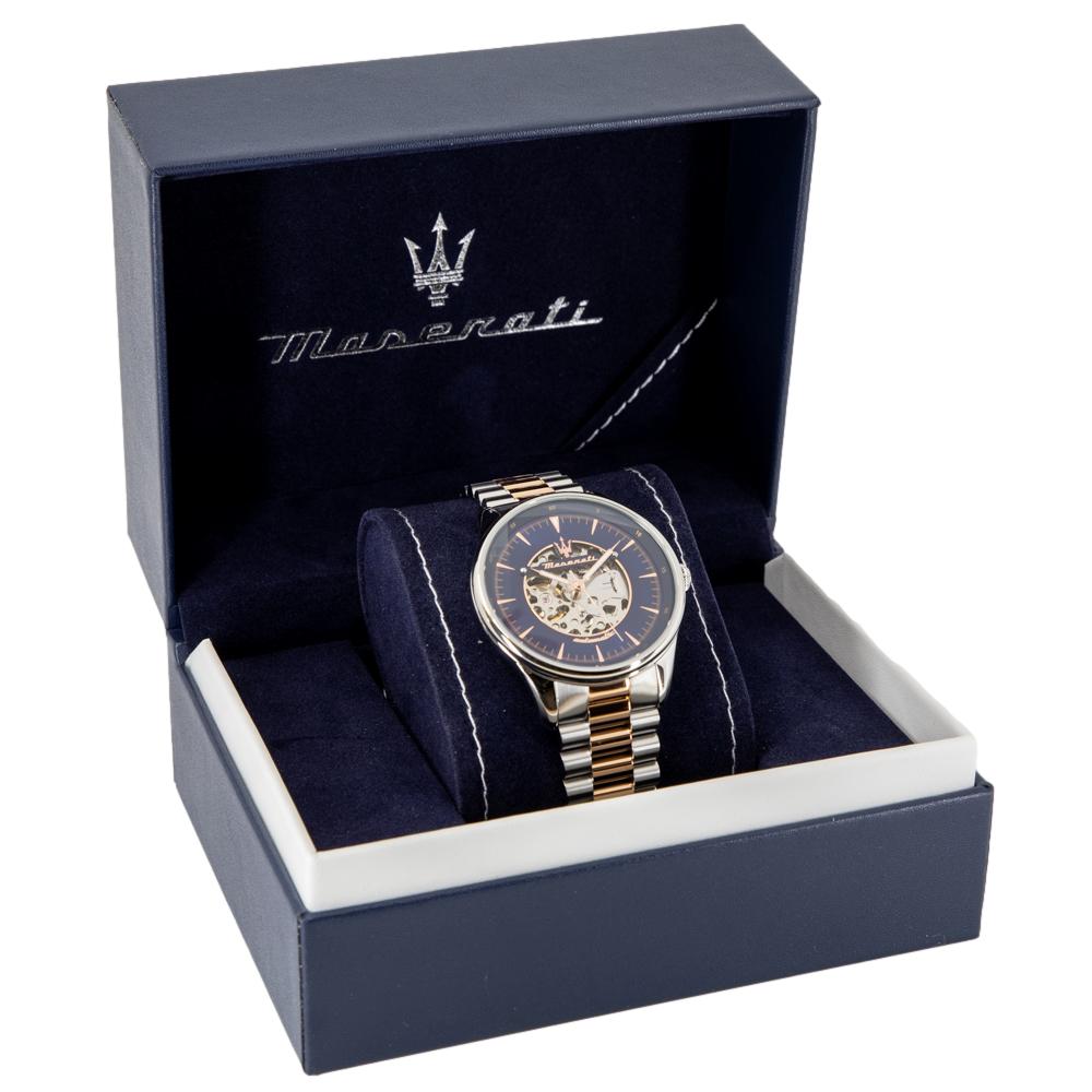 R8823146001-Maserati Men's R8823146001 Tradizione Blue Dial Watch