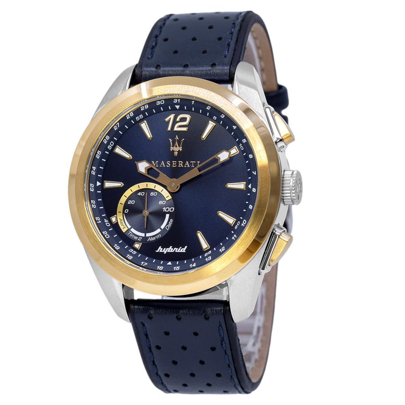 Maserati Men\'s R8851112002 Traguardo Hybrid Blue Dial Watch