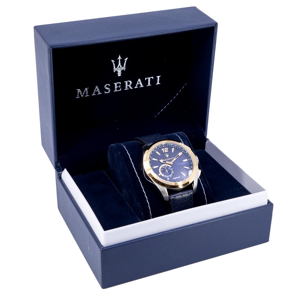 R8851112002-Maserati Men's R8851112002 Traguardo Hybrid Blue Dial Watch 