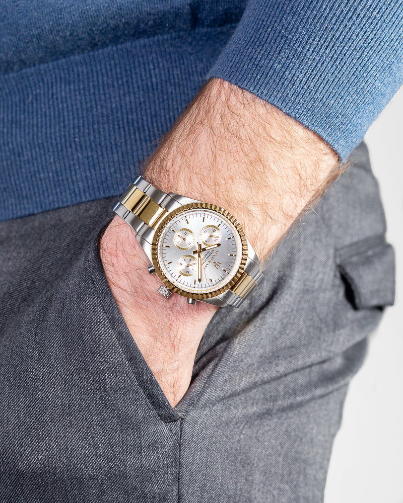 R8853100021-Maserati Men's R8853100021 Competizione Two-Tone Watch