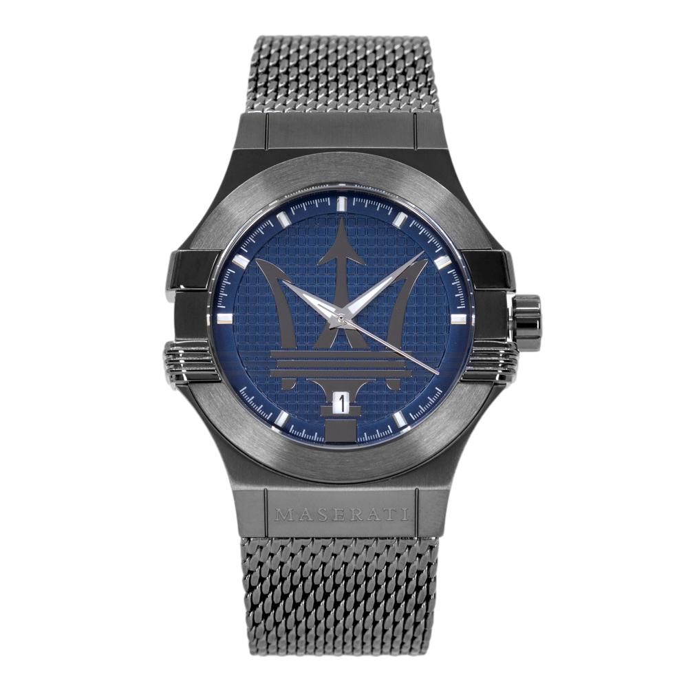 R8853108005-Maserati Men's R8853108005 Potenza Blue Dial Watch
