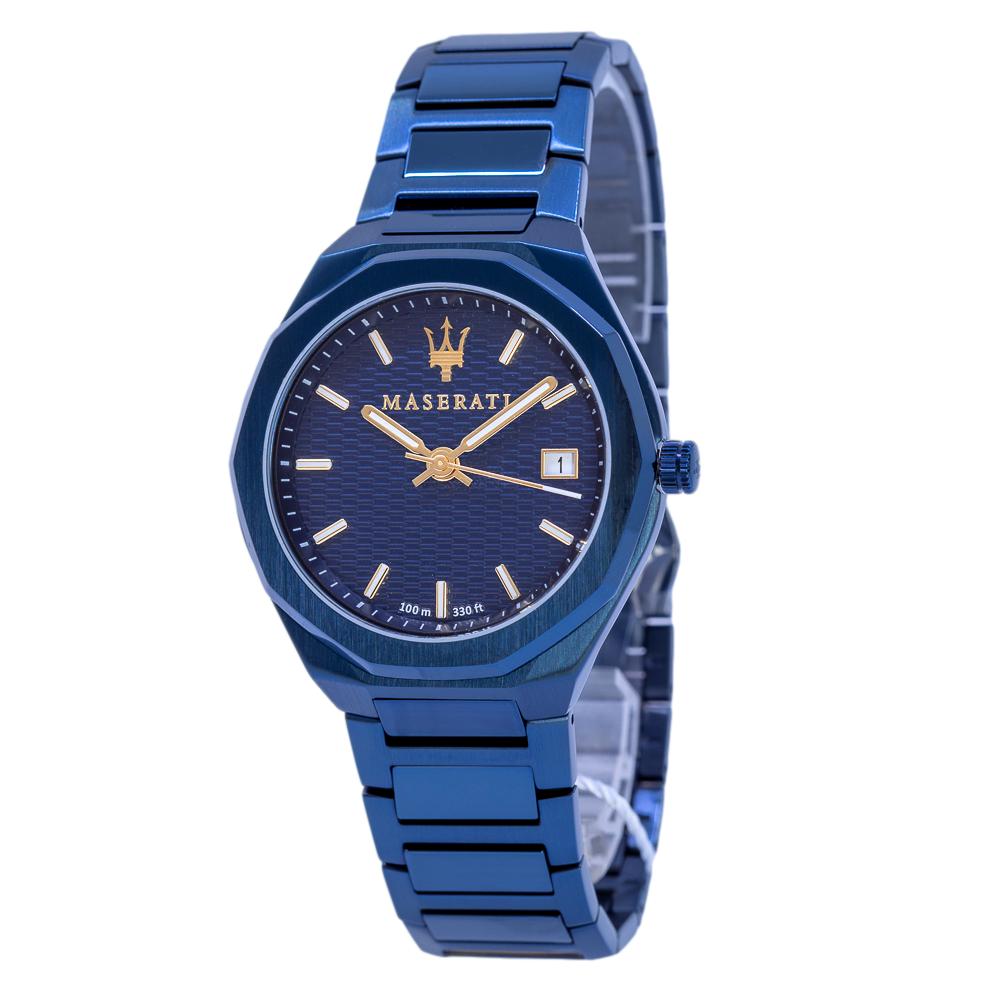 R8853141001-Maserati Men's R8853141001 Blue Edition Date Watch