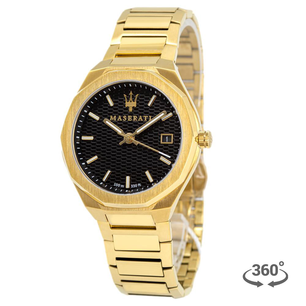 R8853142004-Maserati Men's R8853142004 Stile Golden Watch