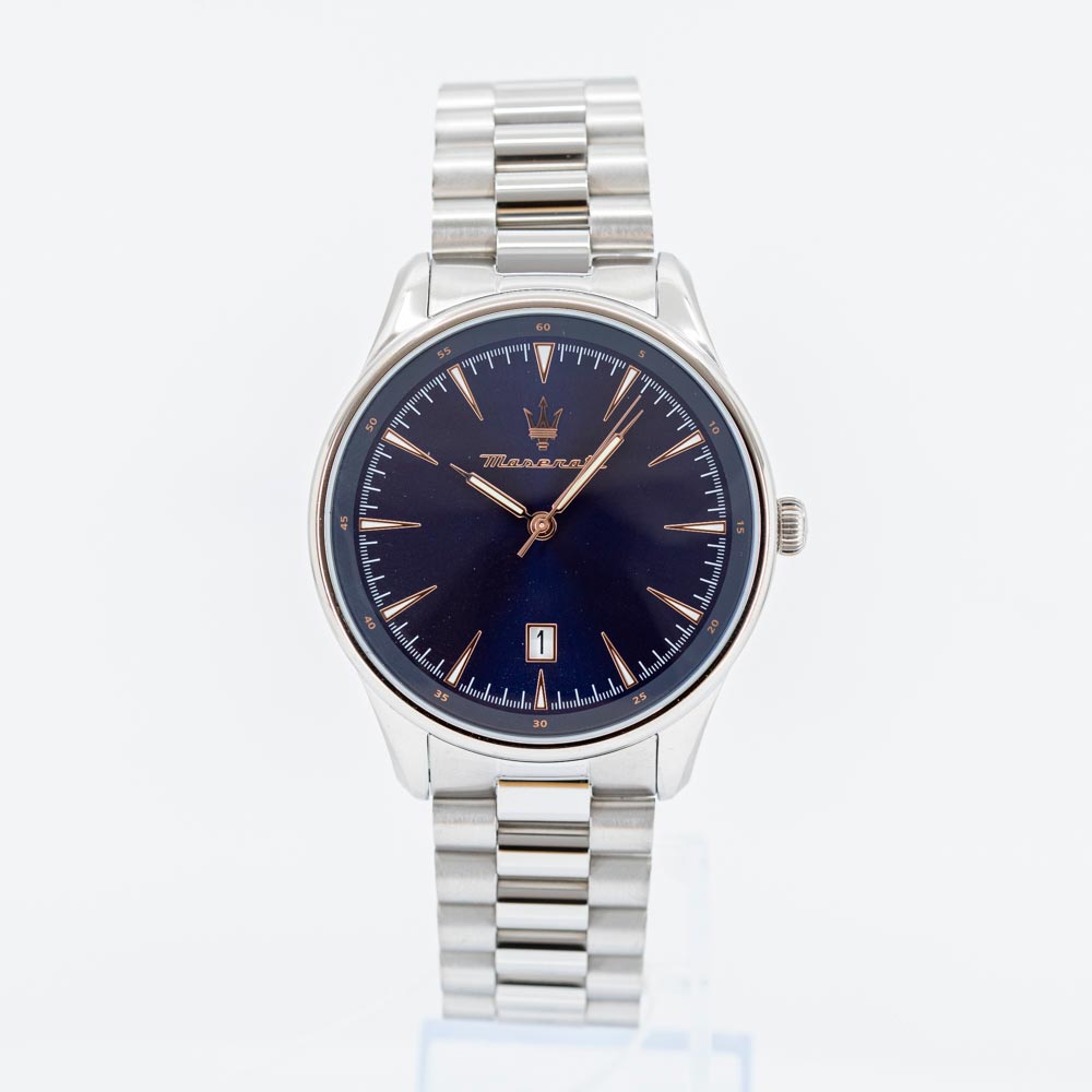 R8853146002-Maserati Men's R8853146002 Traditione Blue Dial Watch