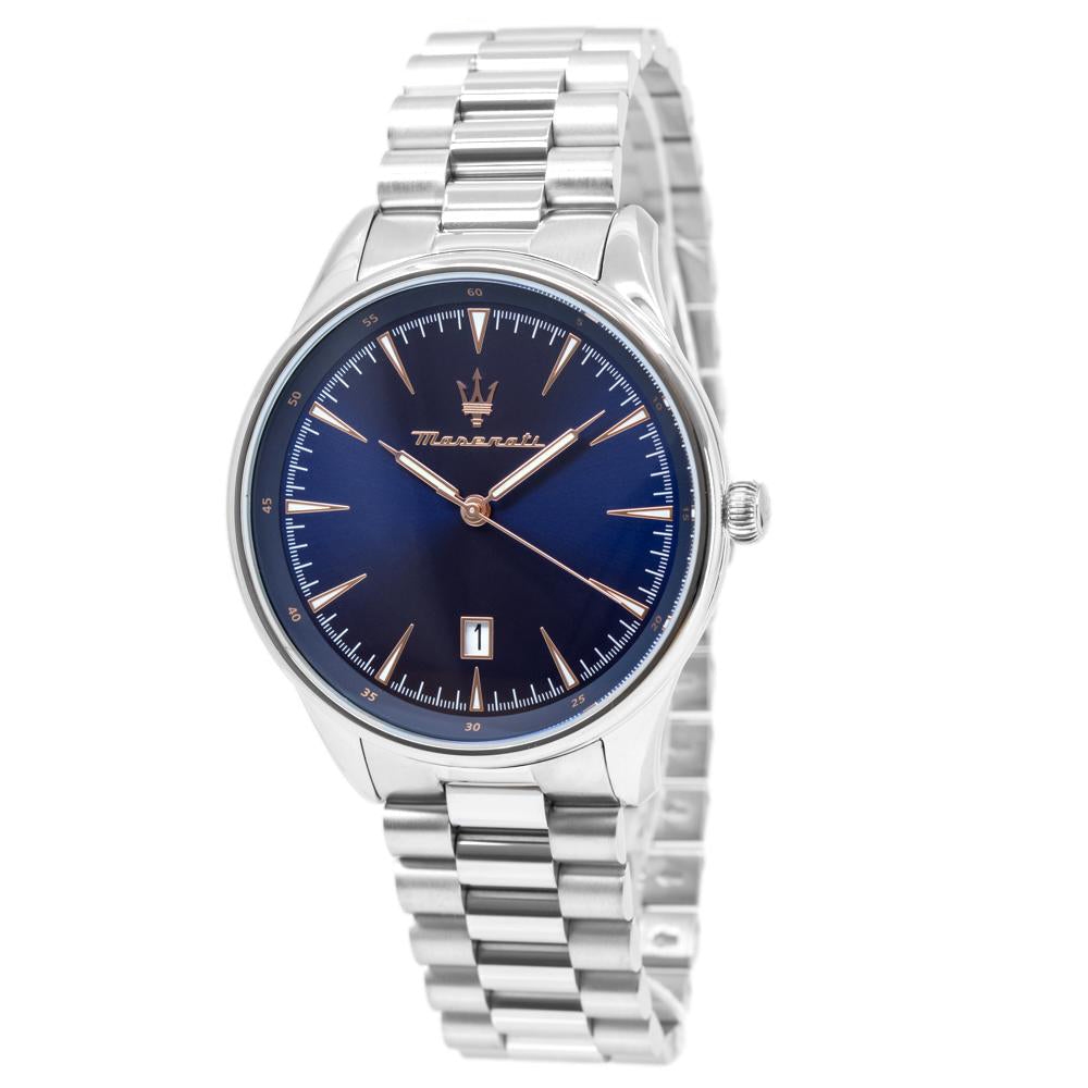 R8853146002-Maserati Men's R8853146002 Traditione Blue Dial Watch