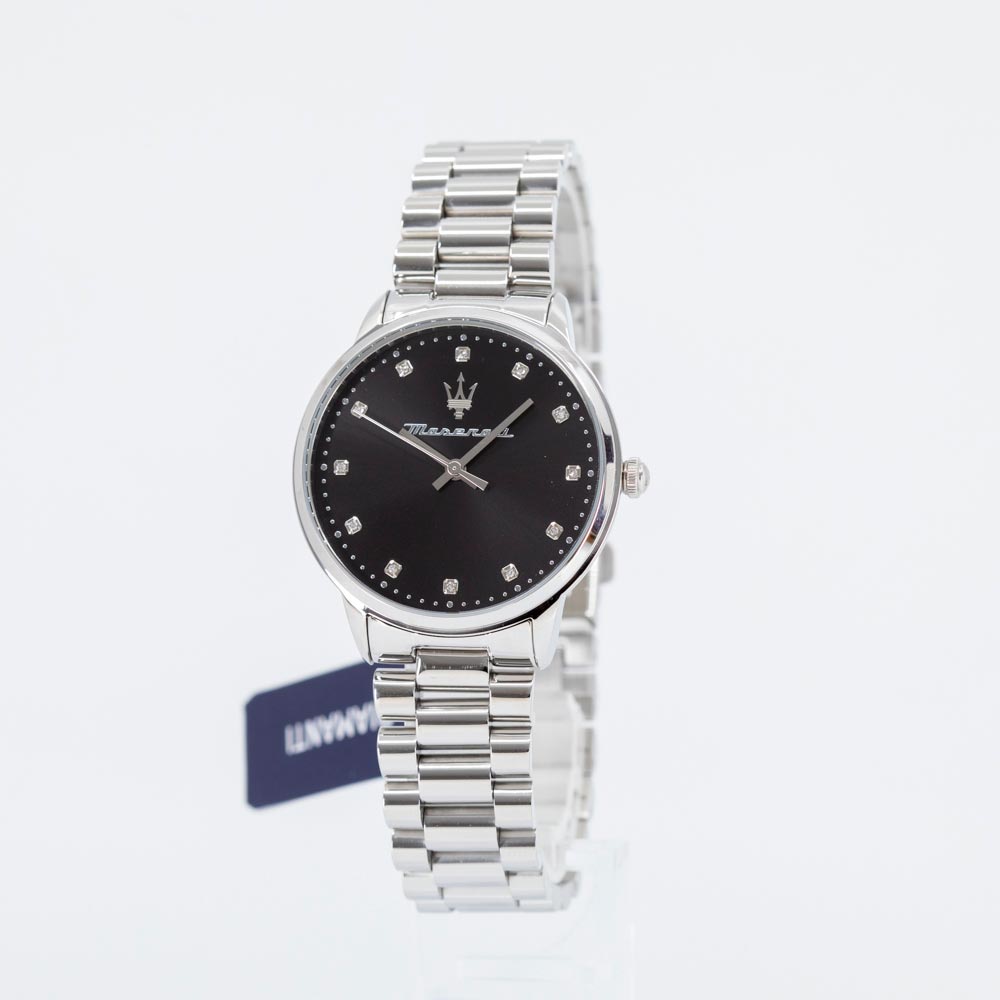 R8853147504-Maserati Ladies R8853147504 Royale Black Dial Watch