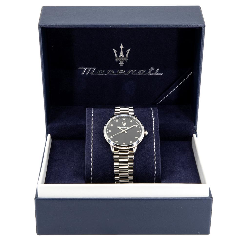 R8853147504-Maserati Ladies R8853147504 Royale Black Dial Watch