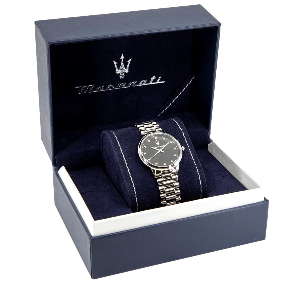 R8853147504-Maserati Ladies R8853147504 Royale Black Dial Watch