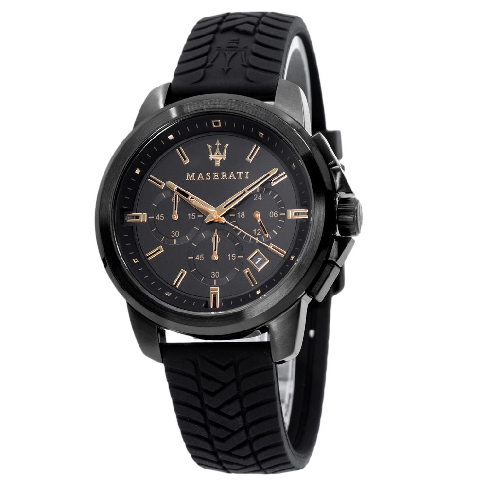 R8871621011-Maserati Men's R8871621011 Successo Chrono Black Watch