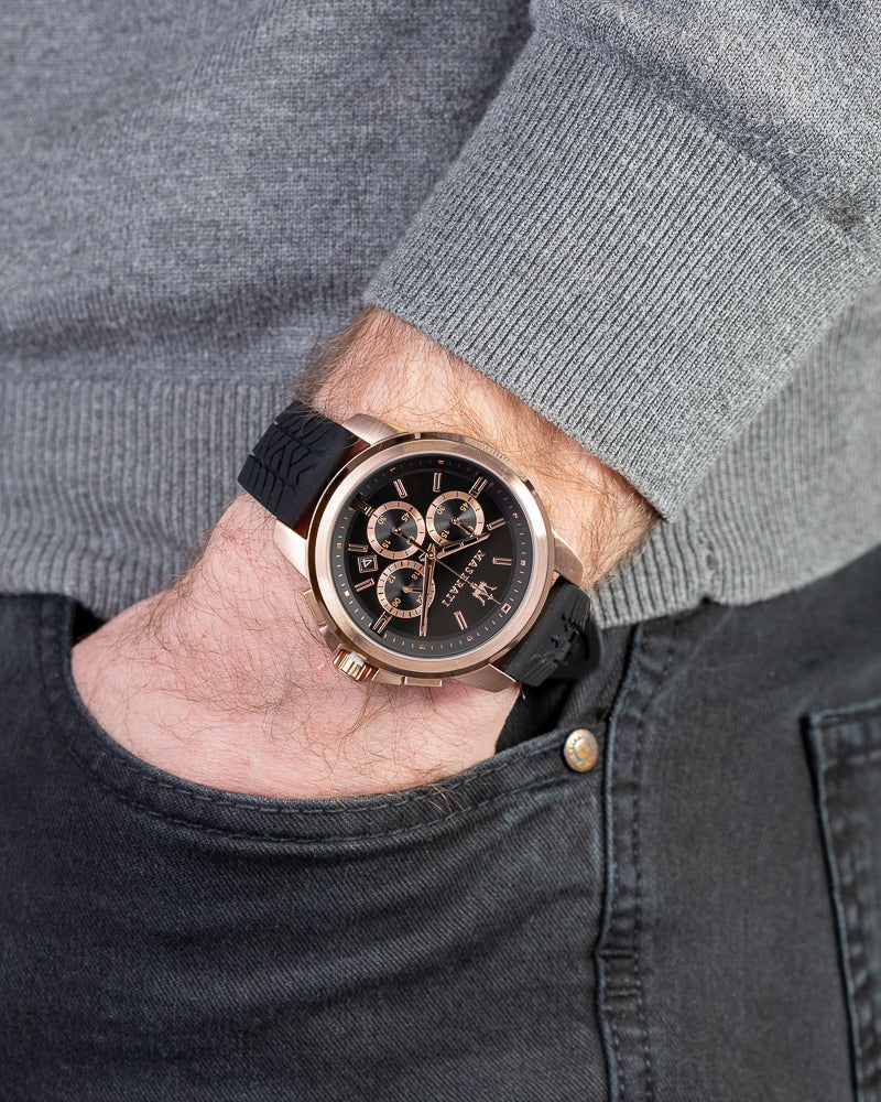 R8871621012-Maserati Men's R8871621012 Succeso Rose Gold PVD  Watch