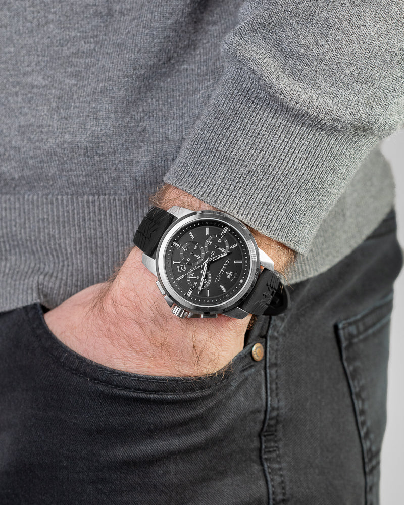 R8871621014-Maserati Men's R8871621014 Successo Chrono Black Dial Watch