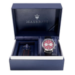 R8871638002-Maserati Men's R8871638002 Legend Red Dial Chrono Watch