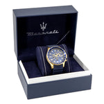 R8871640004-Maserati Men's R8871640004 SFIDA Chrono Blue Dial Watch