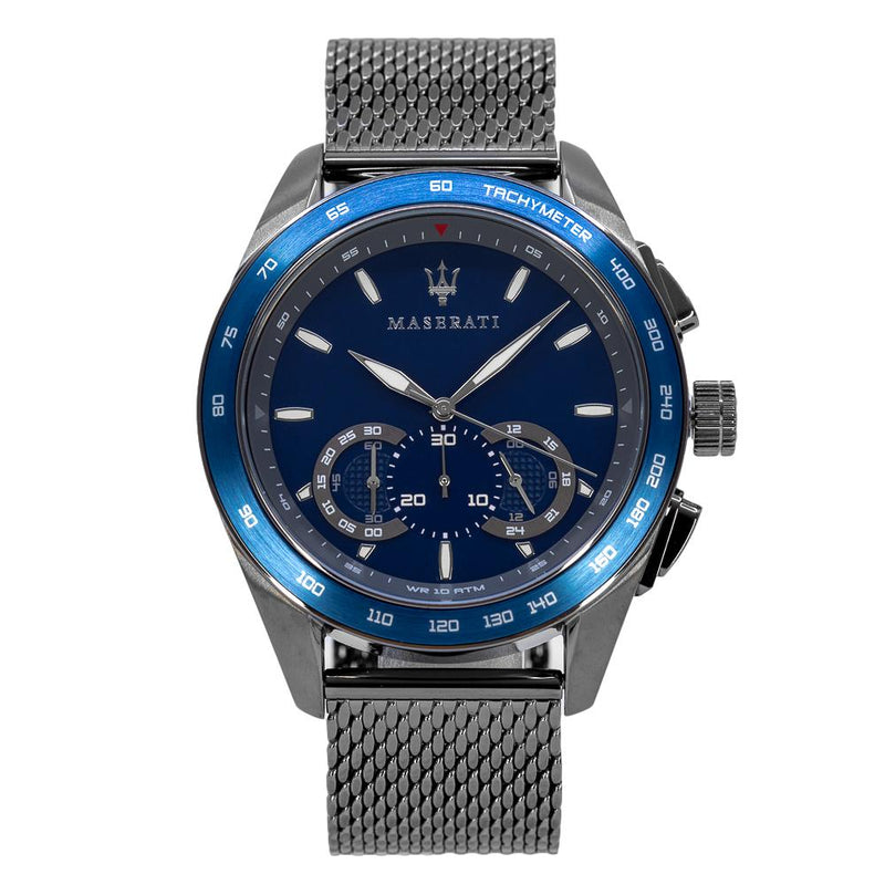 R8873612009-Maserati Men's R8873612009 Traguardo Blue Dial Chrono Watch 