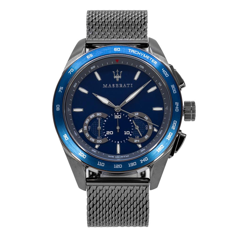 Maserati Men\'s R8873612009 Traguardo Blue Dial Chrono Watch