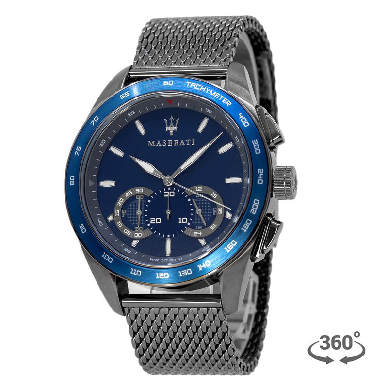 Dial Chrono R8873612009 Maserati Blue Watch Men\'s Traguardo