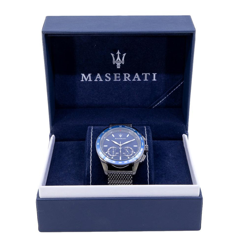 Maserati Men\'s R8873612009 Traguardo Blue Dial Chrono Watch