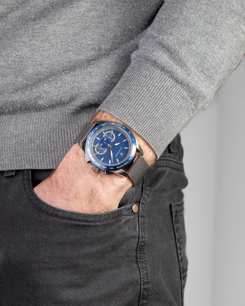R8873612009-Maserati Men's R8873612009 Traguardo Blue Dial Chrono Watch 