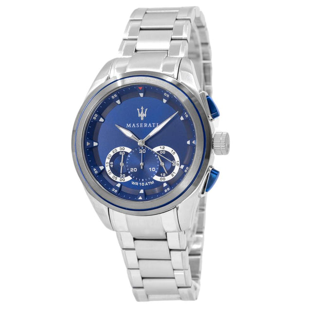R8873612014-Maserati Men's R8873612014 Traguardo Blue Dial Watch