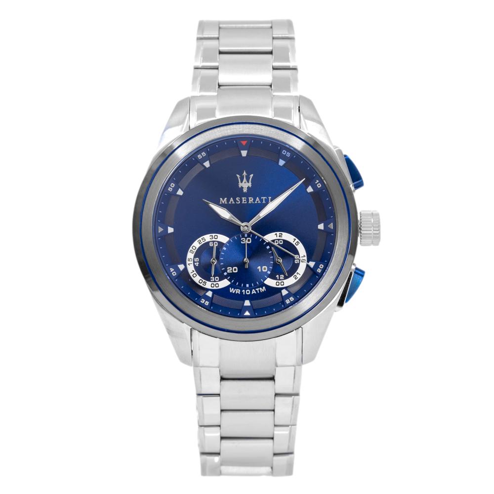 R8873612014-Maserati Men's R8873612014 Traguardo Blue Dial Watch