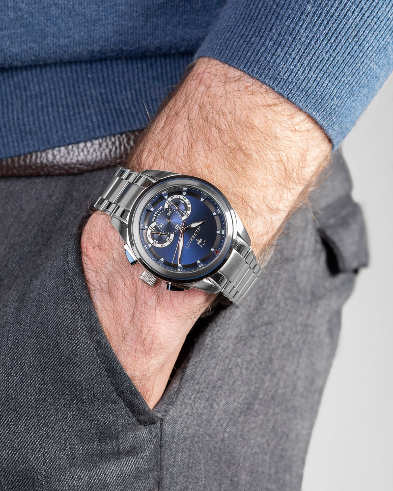 Maserati Men\'s R8873612014 Traguardo Blue Watch Dial