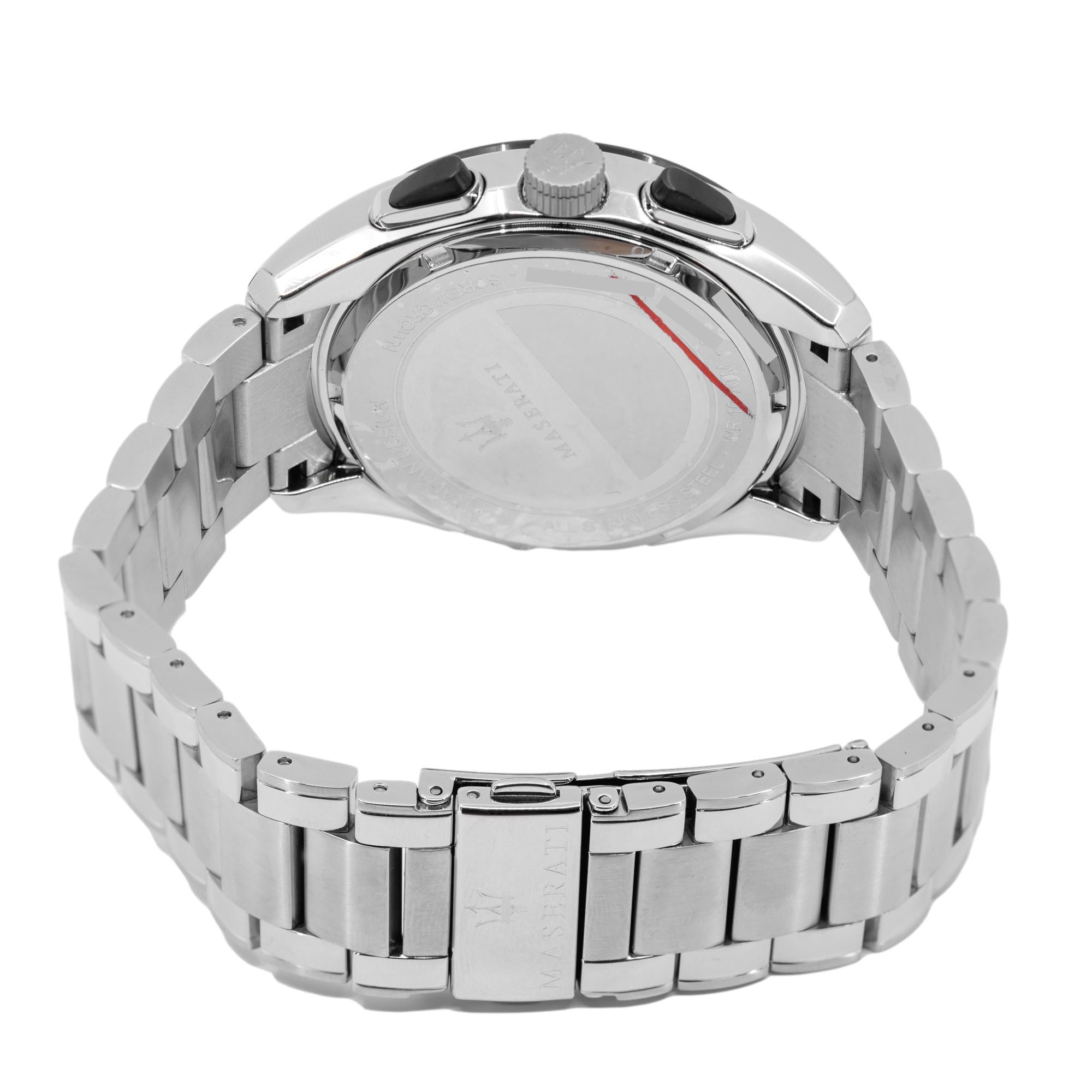 R8873612015-Maserati Men's R8873612015 Traguardo Black Dial Watch