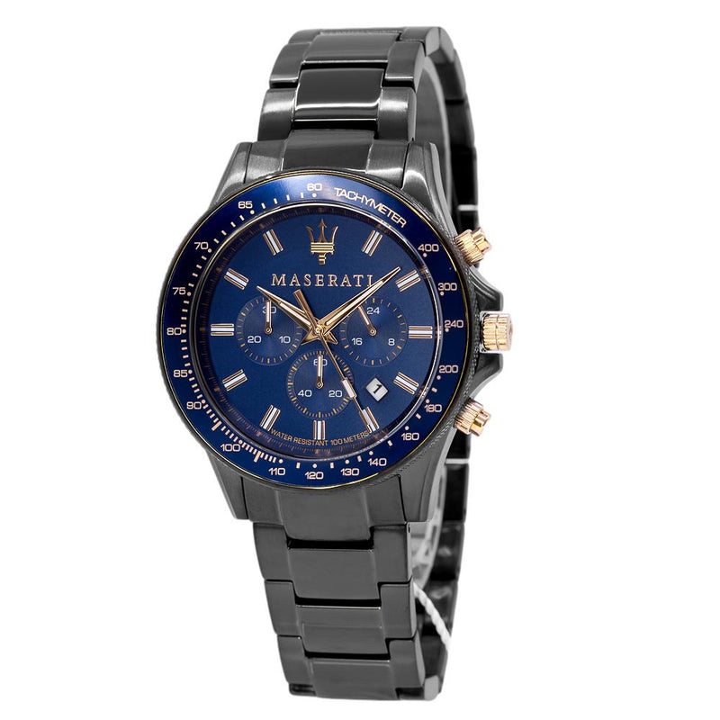 Maserati Men\'s R8873640001 SFIDA Chrono Blue Dial Watch