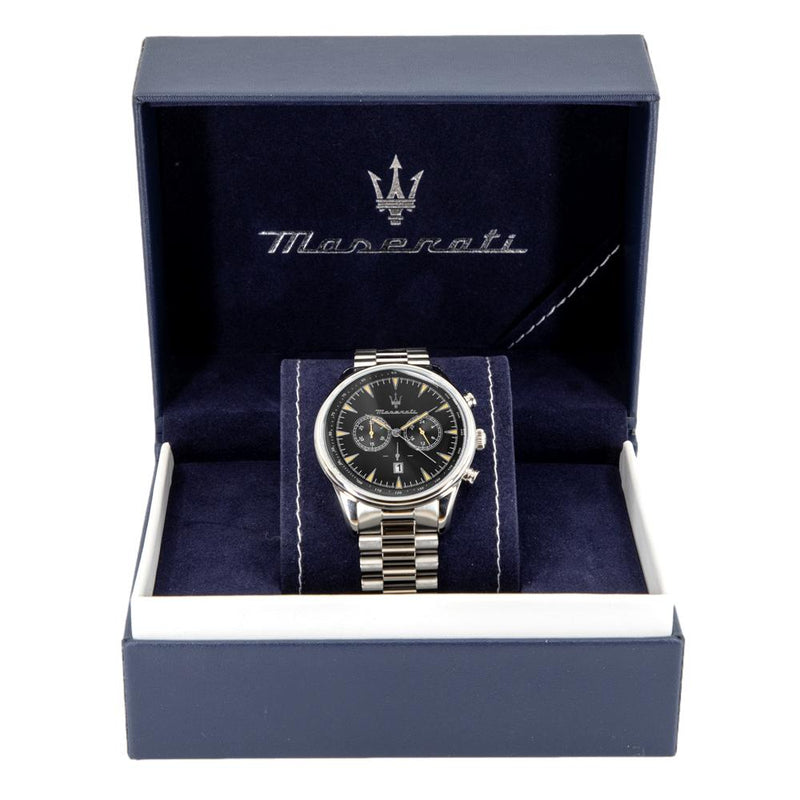 R8873646004-Maserati Mens R8873646004 Tradizione Black Dial Chrono Watch