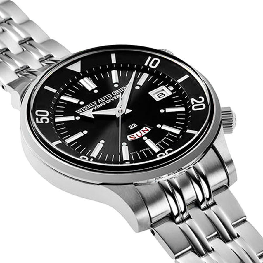 RA-AA0D01B1HB-Orient Men's RA-AA0D01B1HB King Diver Black Dial Watch