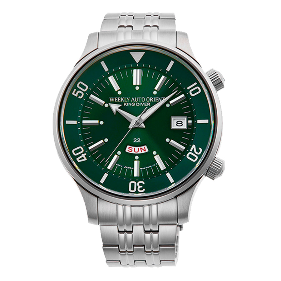 RA-AA0D03E1HB-Orient Men's RA-AA0D03E1HB King Diver Green Dial Watch