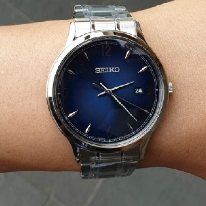 SGEH89P1-Seiko Men's SGEH89P1 Discover More Blue Dial Watch