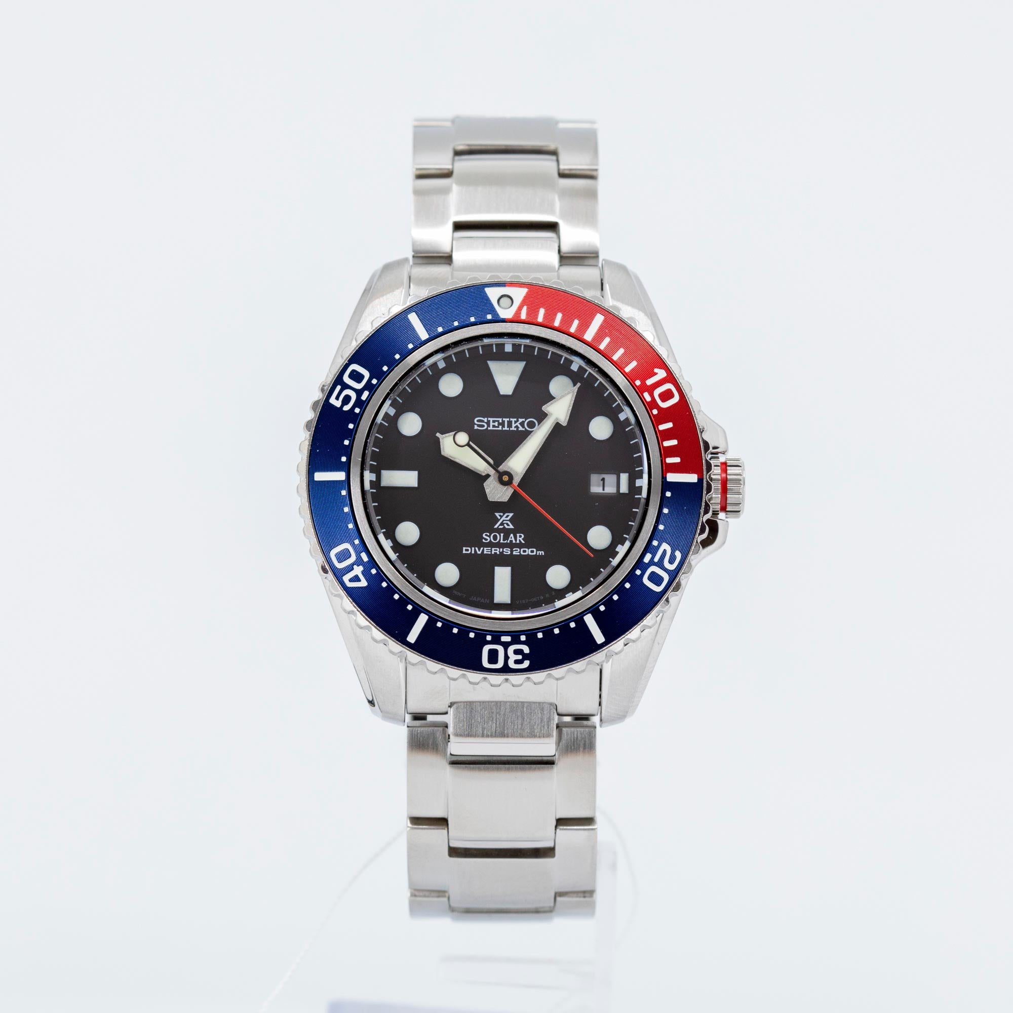 SNE591P1-Seiko Men's SNE591P1 Prospex Black Dial Solar 200m Watch