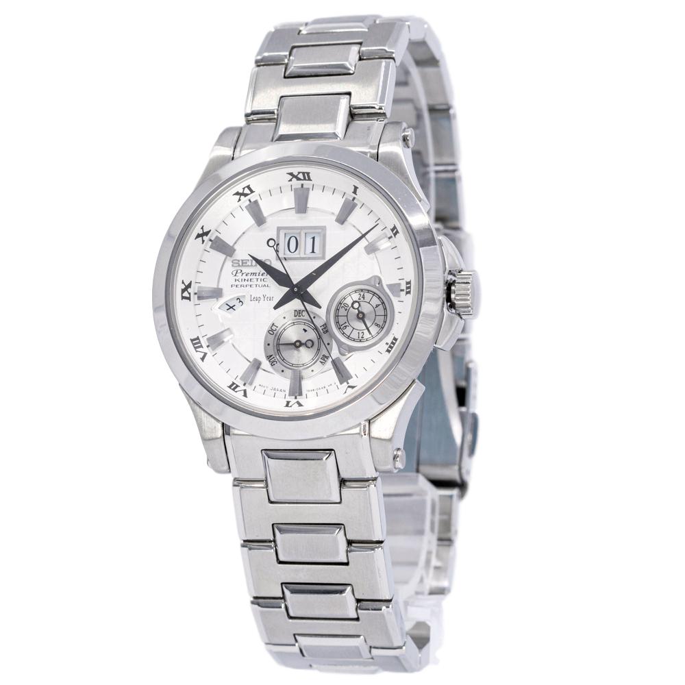 SNP001P1-Seiko Men's SNP001P1 Premier Kinetic Perpetual