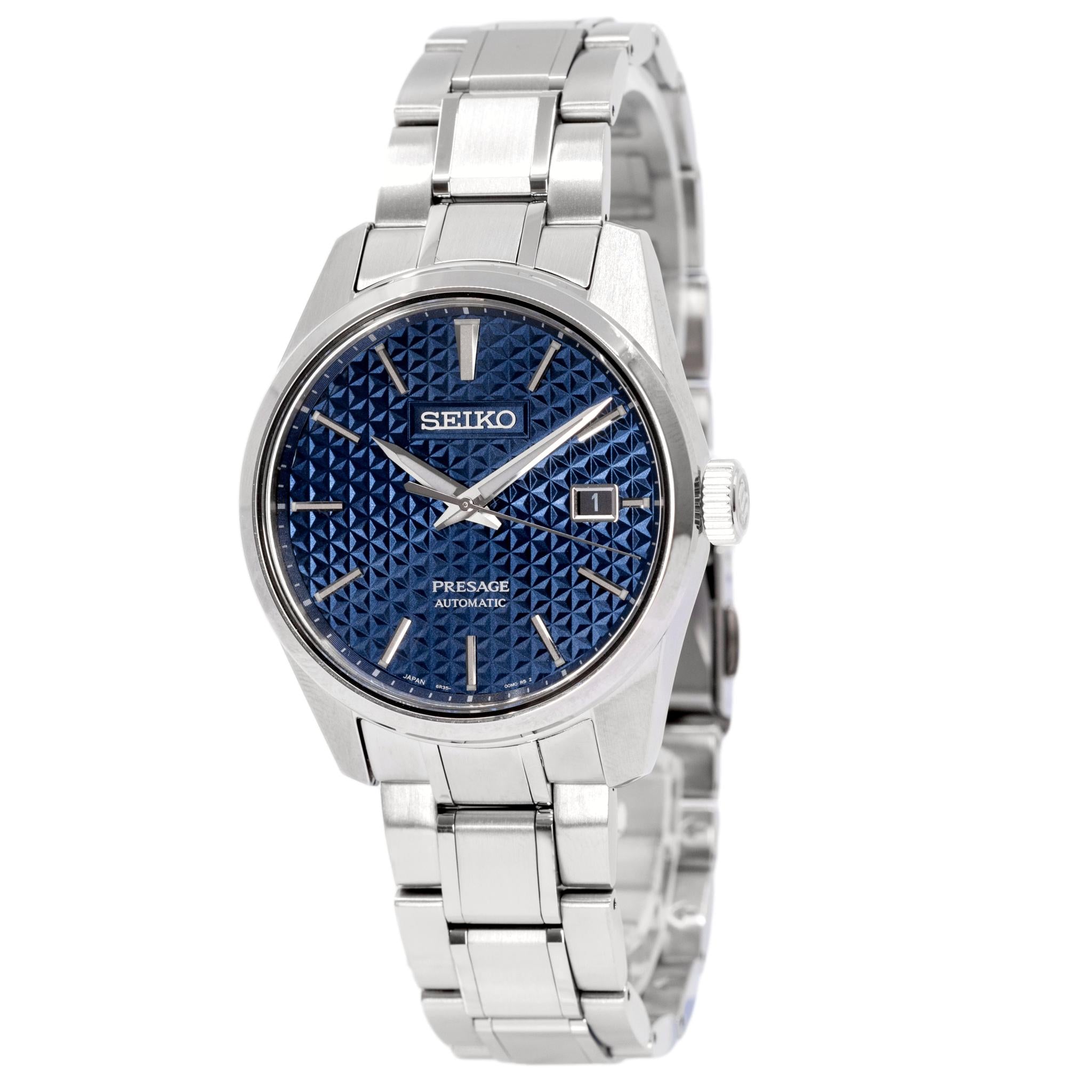 SPB167J1 -Seiko Men's SPB167J1 Presage Blue Dial Sharp Edge Watch