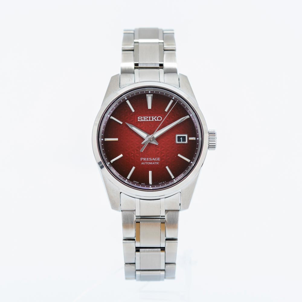 SPB227J1-Seiko Men's SPB227J1 Presage Red Dial Watch