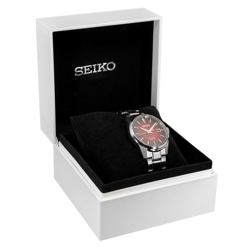 SPB227J1-Seiko Men's SPB227J1 Presage Red Dial Watch
