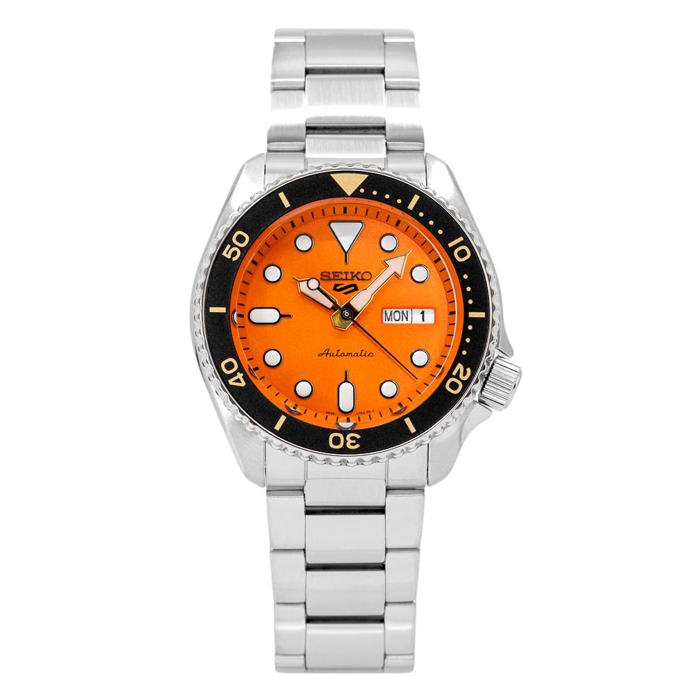 SRPD59K1-Seiko Men's SRPD59K1 5 Sports Orange Dial Watch