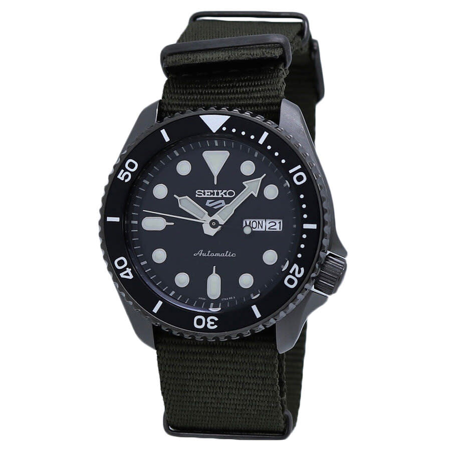 SRPD65K4 -Seiko Men's 5 Sports SRPD65K4 Black Dial Watch