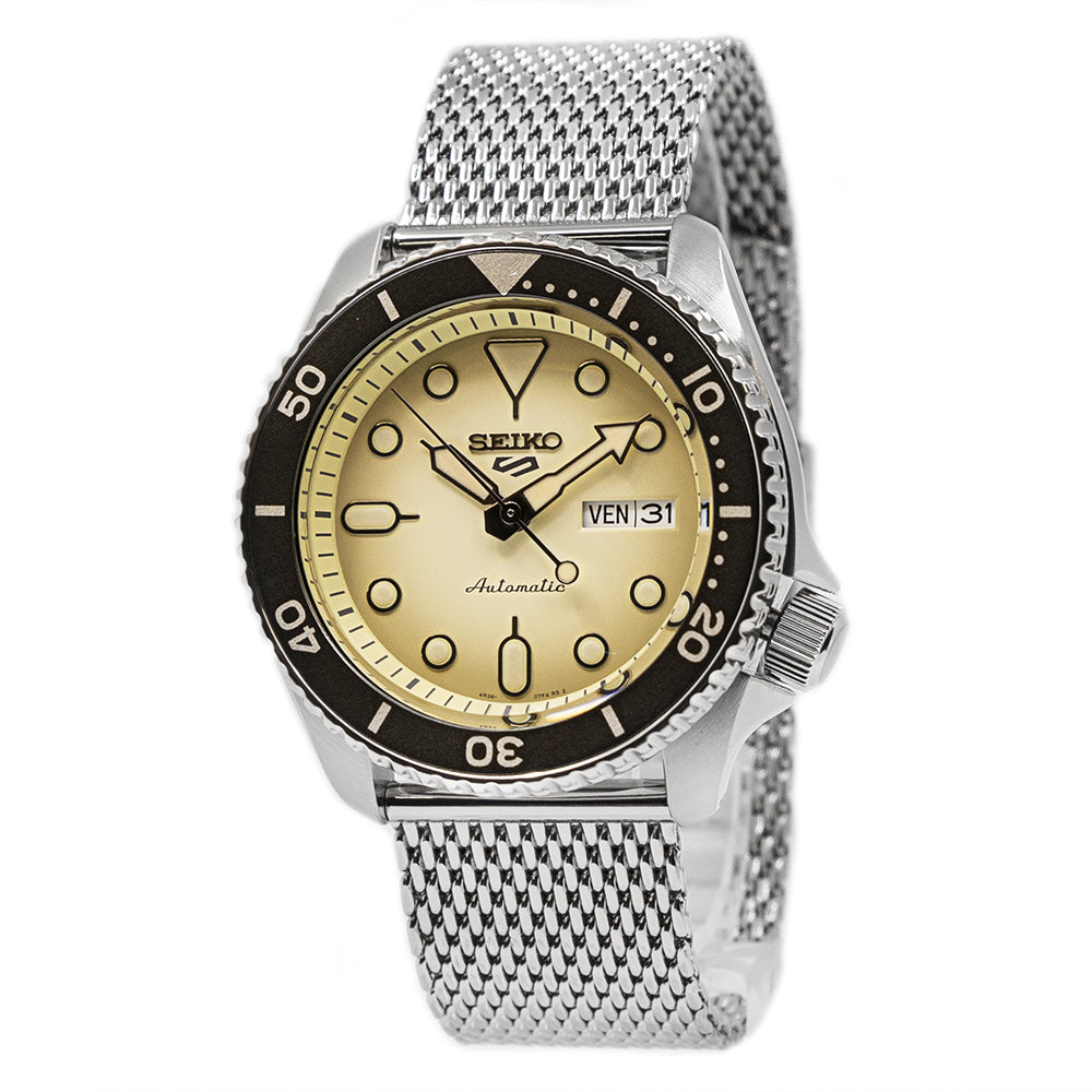 SRPD67K1-Seiko Men's SRPD67K1 5 Sports Yellow Dial Watch