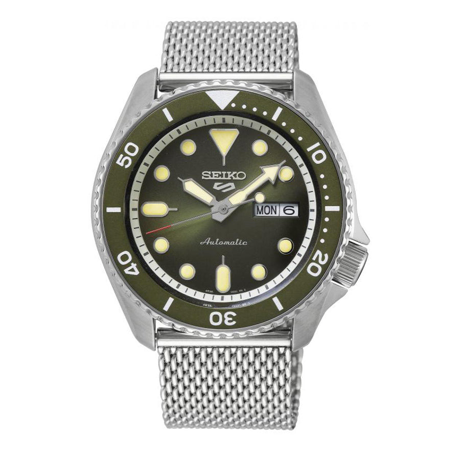 SRPD75K1-Men's SRPD75K1 5 Sports Green Dial Watch