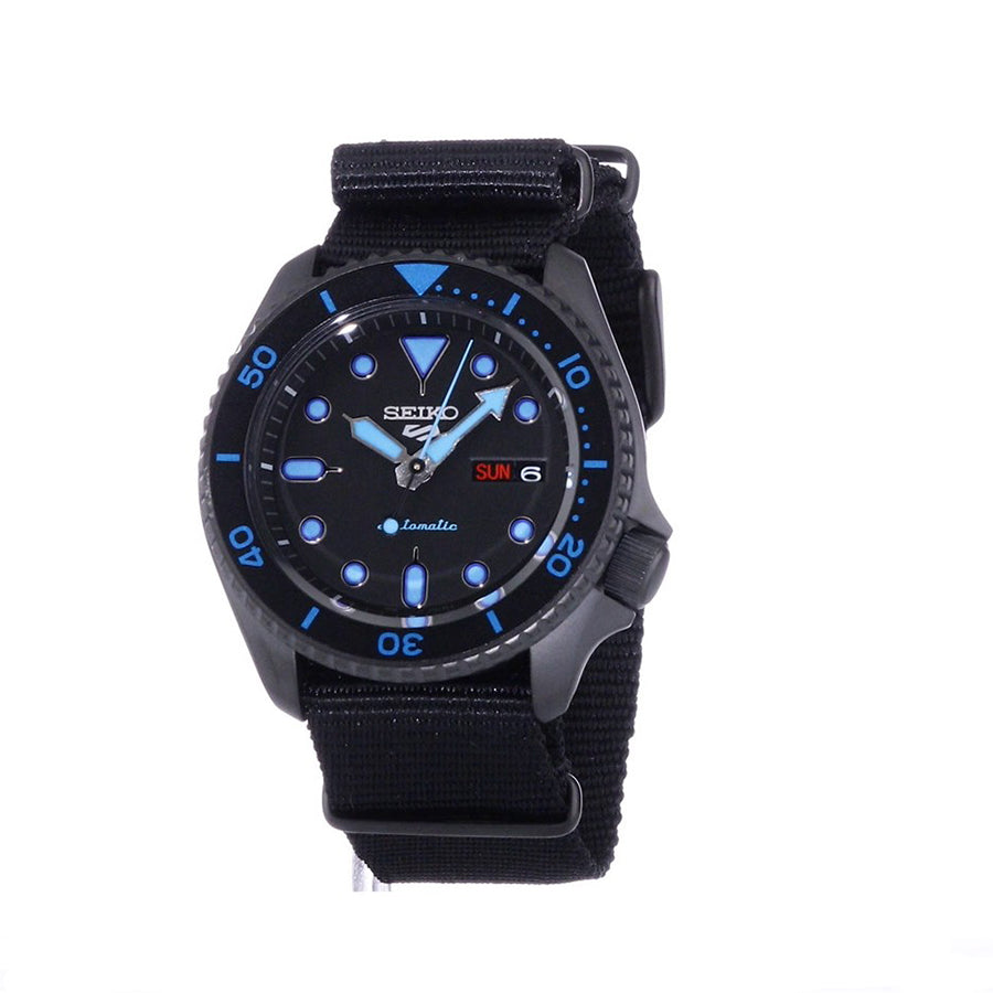 SRPD81K1-Seiko Men's SRPD81K1 5 Sports Black Dial Watch