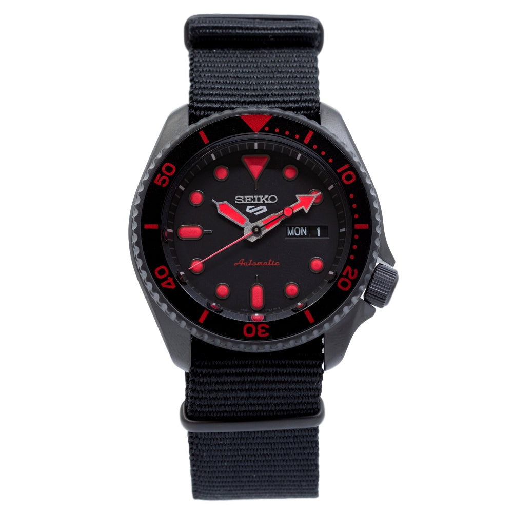 SRPD83K1-Seiko Men's 5 Sports SRPD83K1 Red Dial Watch
