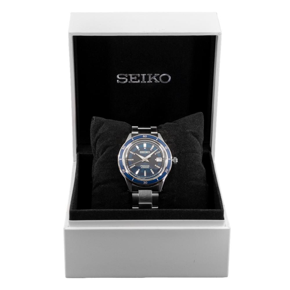 SRPG05J1-Seiko Men's SRPG05J1 Presage Auto Blue Dial Watch