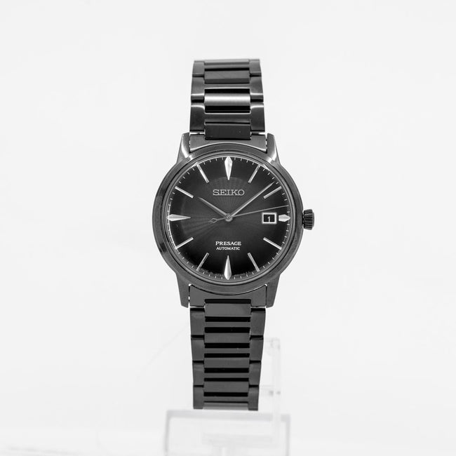 SRPJ15J1-Seiko Men's SRPJ15J1 Presage Cocktail Time Black Dial Watch