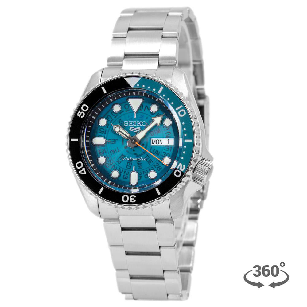 SRPJ45K1-Seiko Men's SRPJ45K1Sports SKX Style Blue Dial Watch