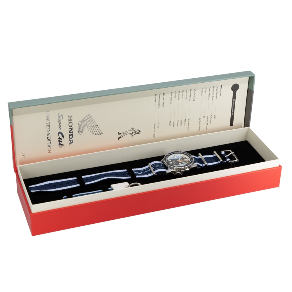 SRPK37K1- Seiko Men's SRPK37K1 5 Sports Super Cub Honda Lmt Ed