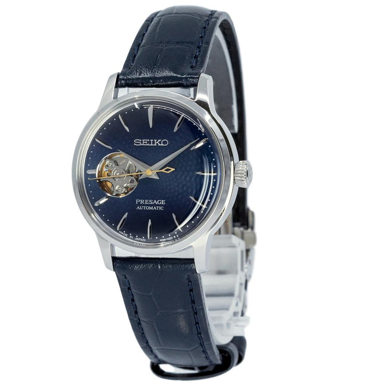 SSA405J1-Seiko Men's SSA405J1 Presage Open Heart Blue Watch 